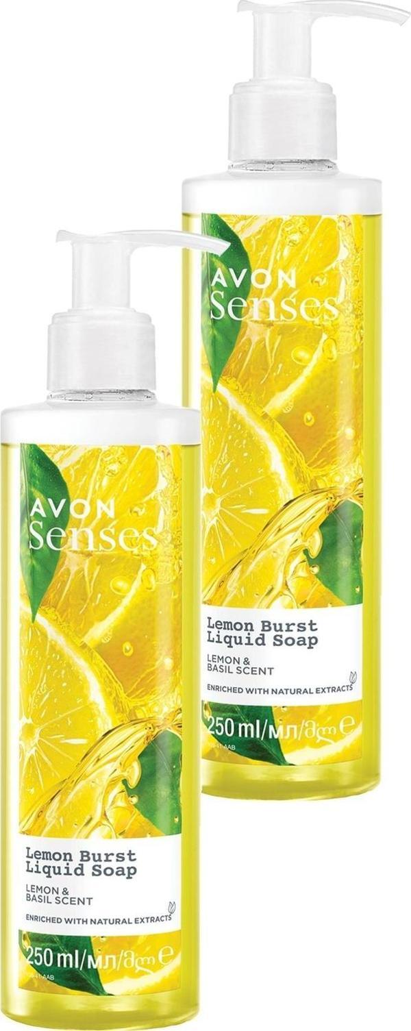 Avon Senses Lemon Burst Limon ve Reyhan Kokulu Sıvı Sabun 250 Ml. İkili Set - Image 1
