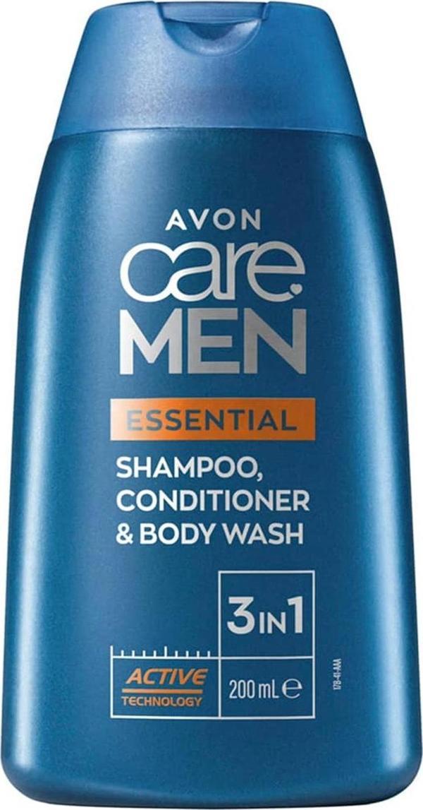 Avon Care Men Essential 3’ü 1 arada Sampuan, Bakım Kremi ve Duş Jeli 200 Ml. - Image 1