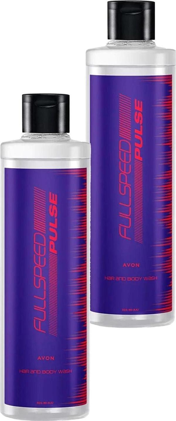 Avon Full Speed Pulse Saç ve Vücut Şampuanı 250 Ml. İkili Set - Image 1