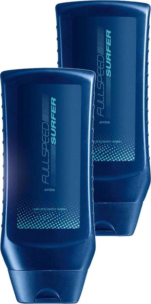 Avon Full Speed Surfer Erkek Saç ve Vücut Şampuanı 250 Ml. İkili Set - Image 1