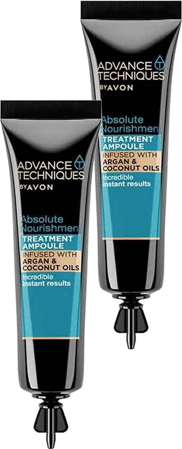 Avon Advance Techniques Argan Yağı Içeren Besleyici Saç Serumu 15 Ml. İkili Set - Image 1
