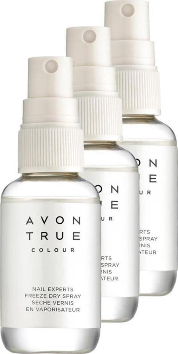 Avon True Colour Tırnak Cilası Kurutucu Sprey 50 Ml. Üçlü Set - Image 1