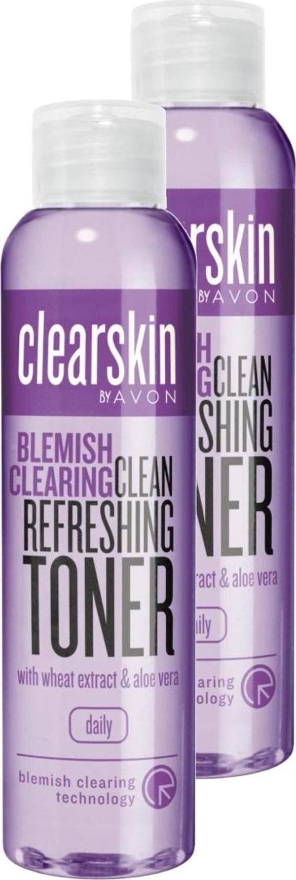 Avon Akneye Meyilli Ciltler İçin Tazeleyici Tonik 100 Ml. İkili Set - Image 1