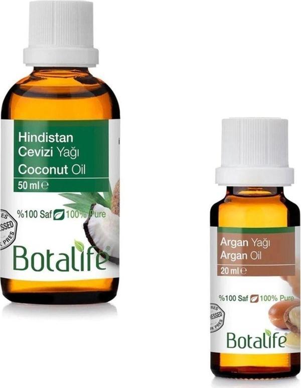 Botalife 50Ml Hindistan Cevizi Yağı Ve 20Ml Argan Yağı Seti - Image 1