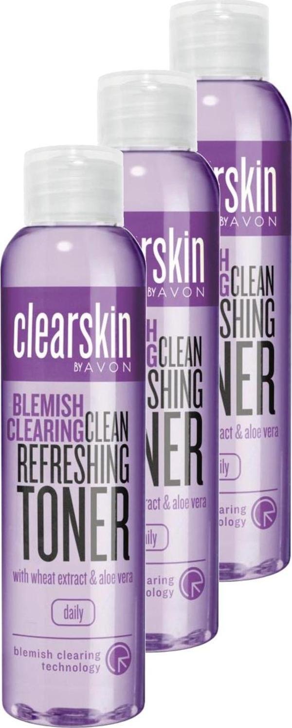 Avon Akneye Meyilli Ciltler İçin Tazeleyici Tonik 100 Ml. Üçlü Set - Image 1