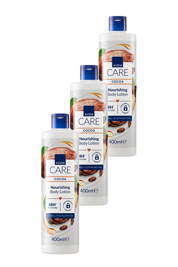 Avon Care Kakao Yağı İçeren Vücut Losyonu 400 Ml. Üçlü Set - Image 1