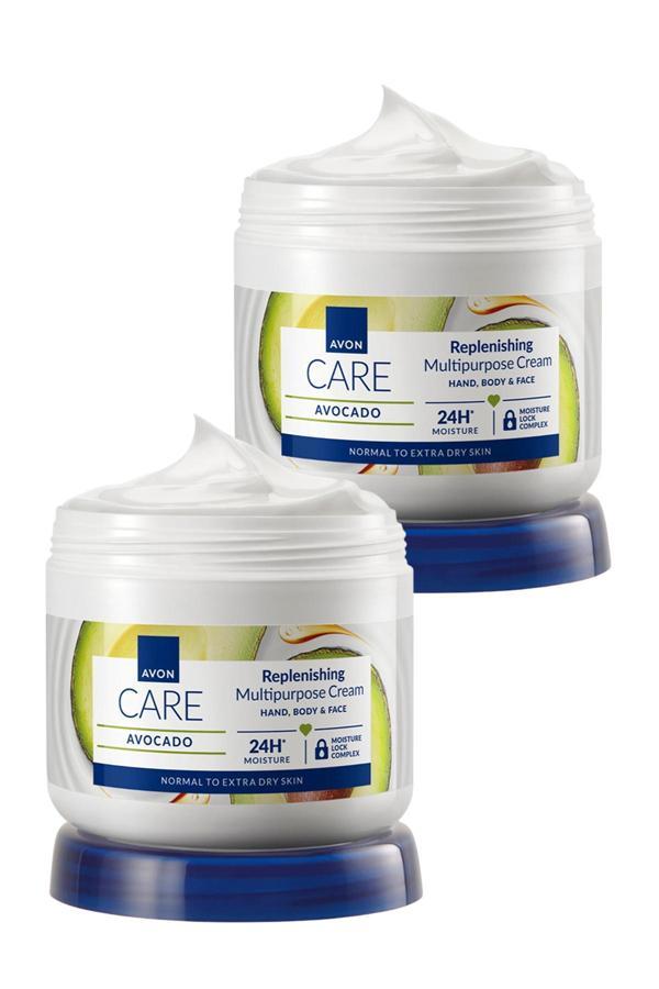 Avon Care Kuru Ciltler İçin Avokado Özlü Çok Amaçlı Krem 400 Ml. İkili Set - Image 1