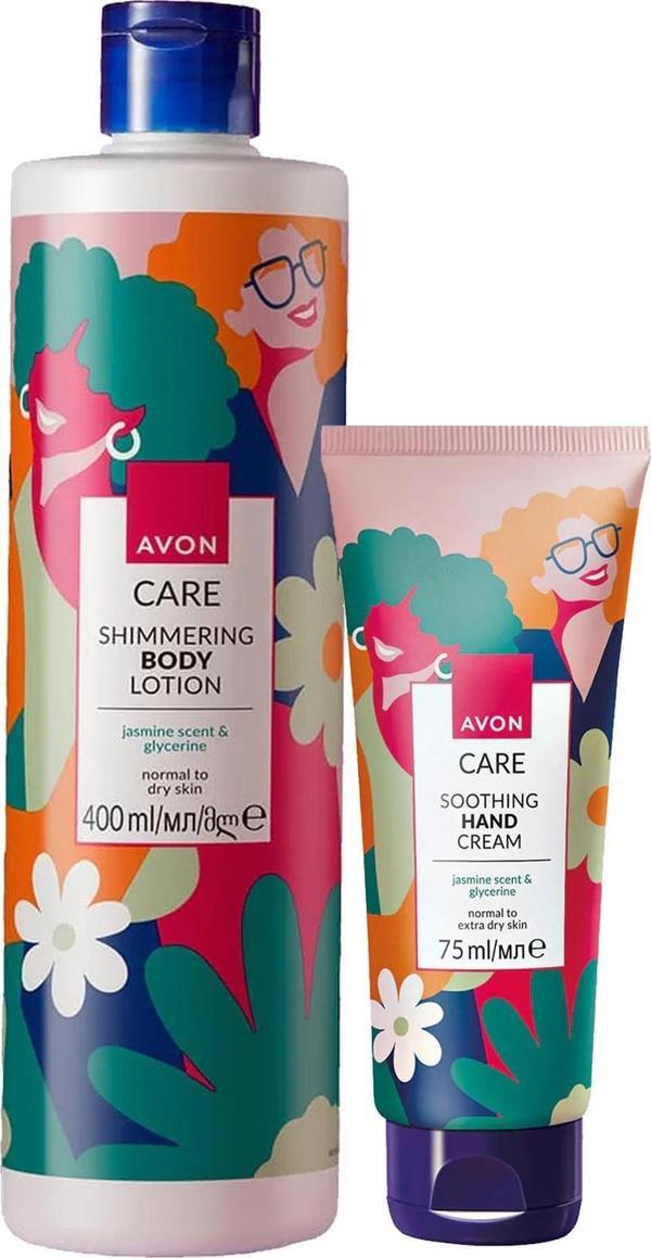 Avon Care Shimmering Gliserin İçeren Yasemin Kokulu Krem Paketi - Image 1