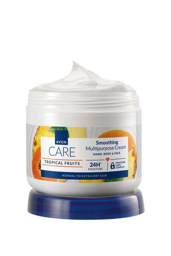 Avon Care Tropical Fruits Ananas, Mango ve Papaya Özlü El ve Vücut Kremi 400 Ml. - Image 1