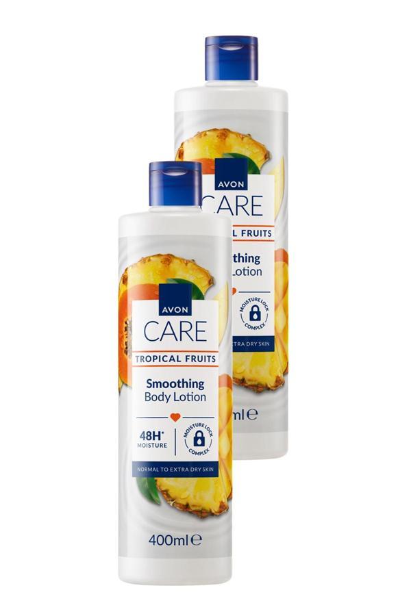 Avon Care Tropical Fruits Ananas, Mango ve Papaya Özlü Vücut Losyonu 400 Ml. İkili Set - Image 1