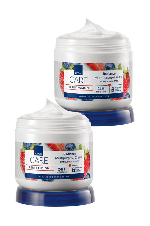 Avon Care Yaban Mersini ve Çilek Özlü El, Yüz ve Vücut Kremi - 400ml İkili Set - Image 1
