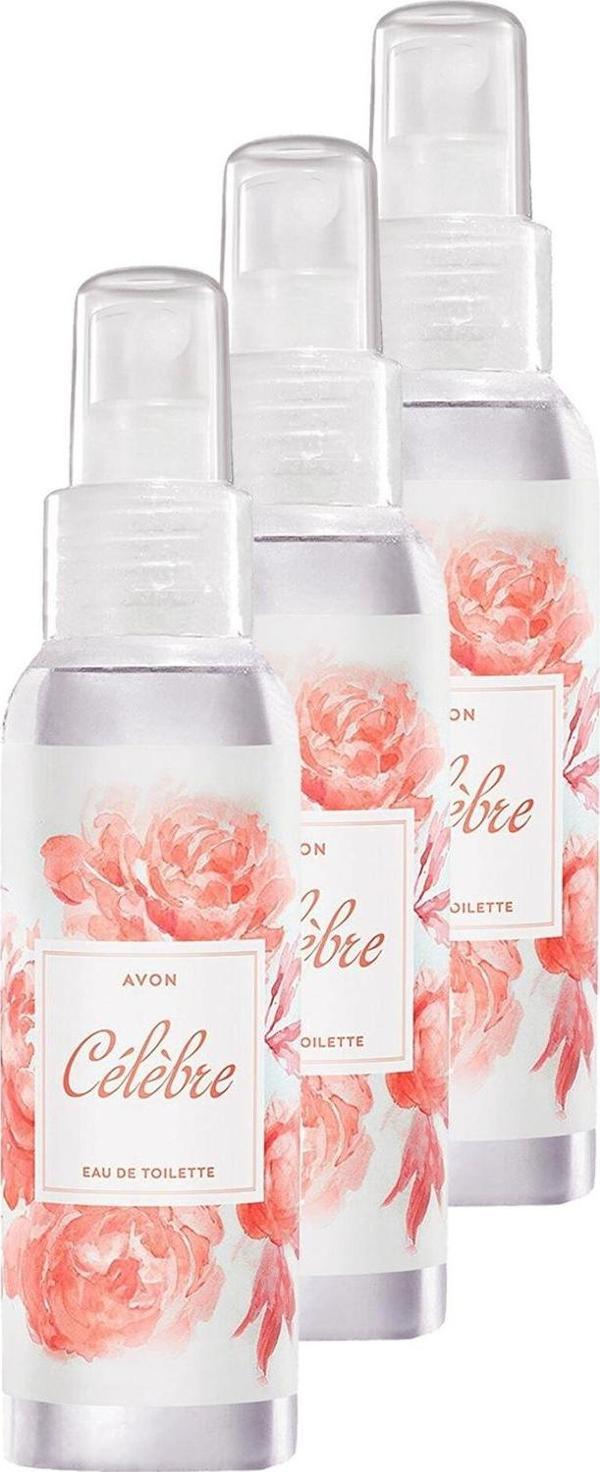 Avon Celebre Kadın Vücut Spreyi 100 Ml. Üçlü Set - Image 1
