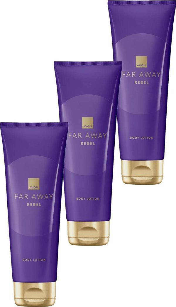 Avon Far Away Rebel Vücut Losyonu 125 Ml. Üçlü Set - Image 1