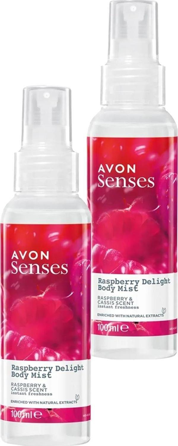 Avon Raspberry Delight Frambuaz ve Frenk Üzümü Kokulu Vücut Spreyi 100 Ml. İkili Set - Image 1