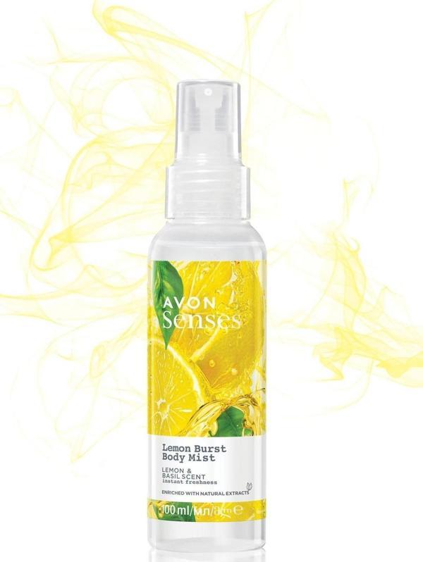 Avon Senses Lemon Burst Limon ve Reyhan Kokulu Vücut Spreyi 100 Ml. - Image 1