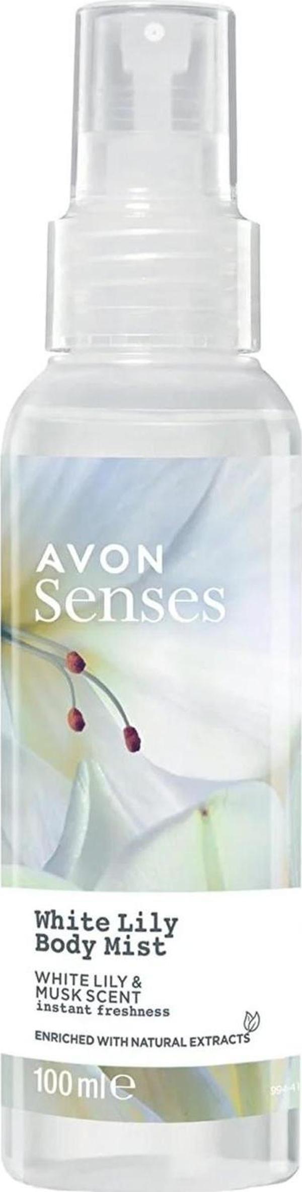 Avon Senses White Lily Beyaz Zambak Kokulu Vücut Spreyi 100 Ml. - Image 1