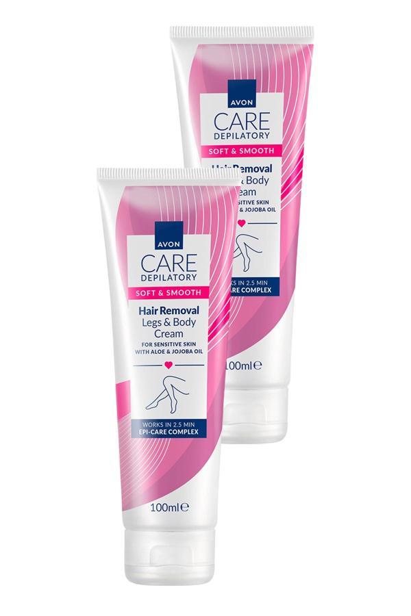 Avon Works Vücut İçin Tüy Dökücü Krem 100 Ml. İkili Set - Image 1