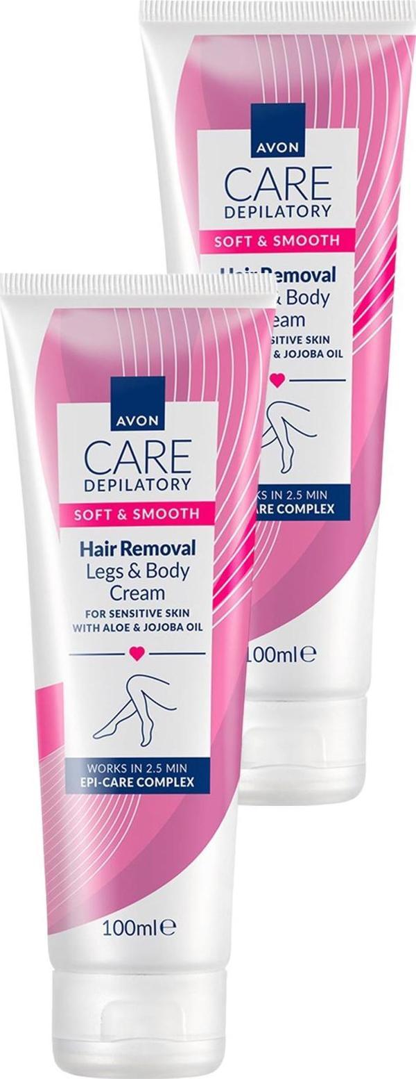 Avon Works Vücut İçin Tüy Dökücü Krem 100 Ml. İkili Set - Image 1