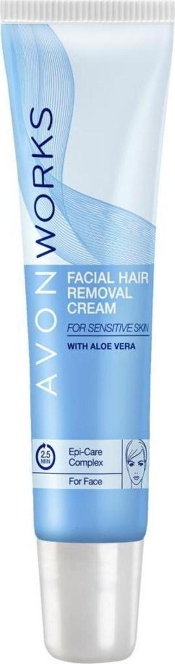 Avon Works Yüz İçin Tüy Dökücü Krem 15 Ml. - Image 1