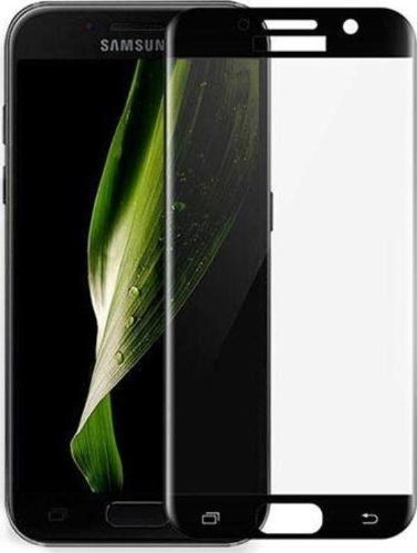 Bufalo Samsung A3 2017 (A320) Kavisli 4D Cam Ekran Koruyucu Siyah - Image 1