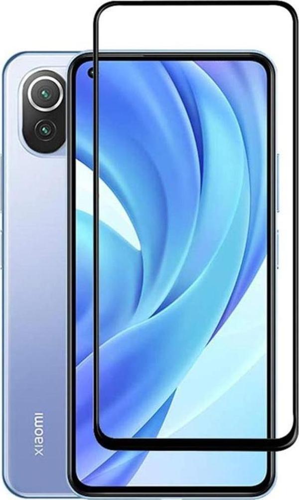 Bufalo Xiaomi Mi 11 Lite Ekran Koruyucu 5D Temperli Cam Siyah - Image 1