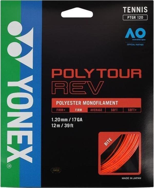 Yonex Poly Tour Rev 1.20 12M Turuncu Tenis Kordajı - Image 1