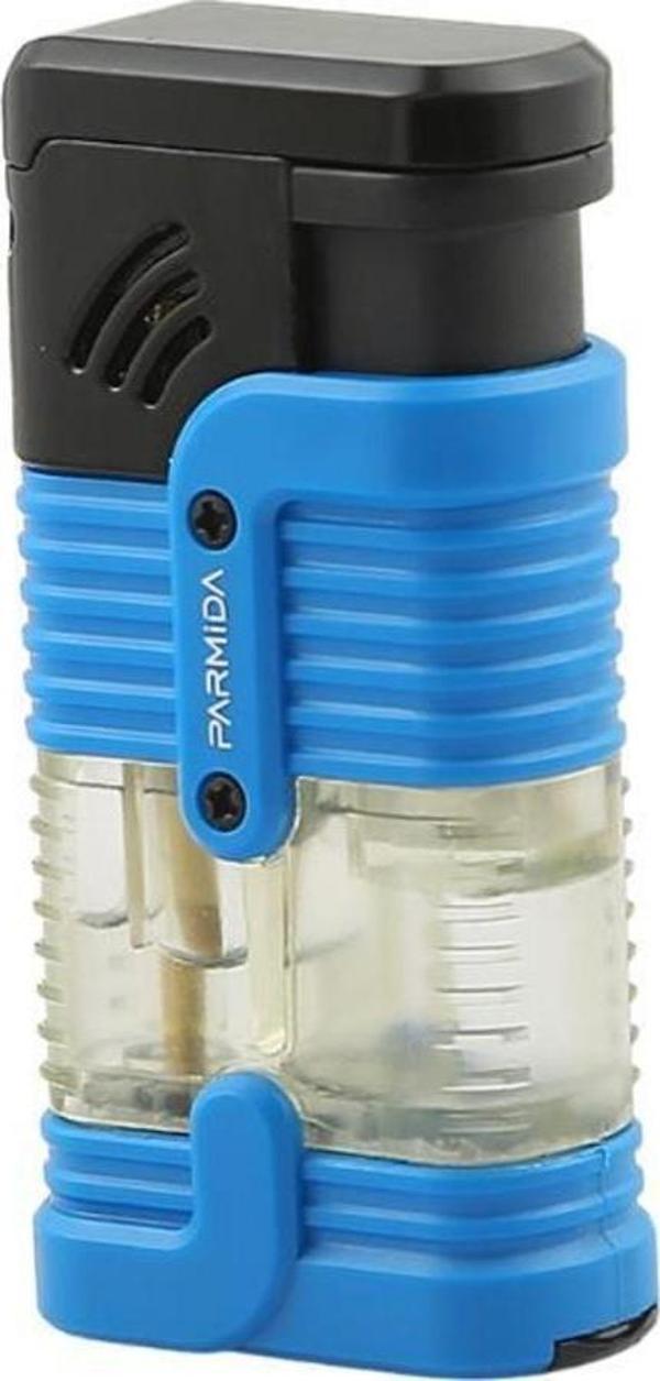 Parmida 3 Torch Pürmüz Mavi-Siyah Puro Çakmağı - Image 1