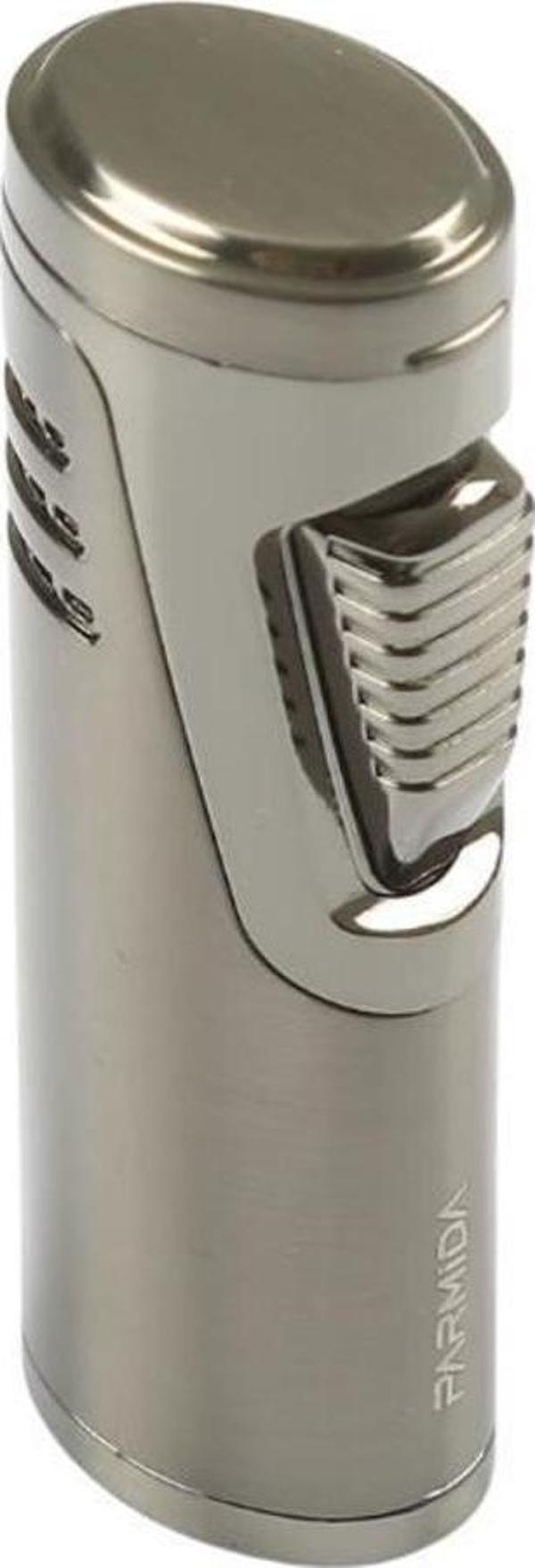 Parmida Çift Torch Pürmüz Gunmetal Metal Puro Çakmağı - Image 1