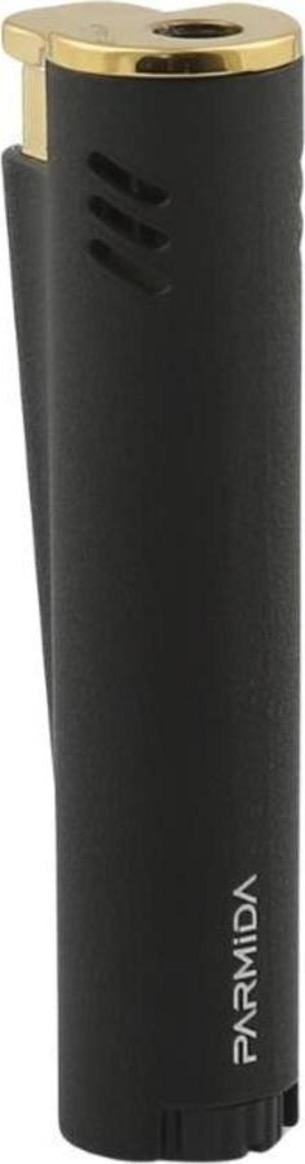 Parmida Tek Torch Pürmüz Siyah Metal Puro Çakmağı - Image 1