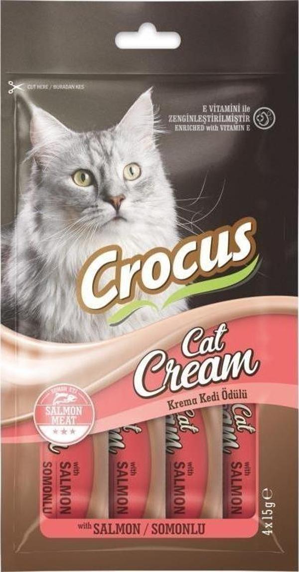Crocus Somonlu Krema Kedi Ödülü 4x15g - Image 1