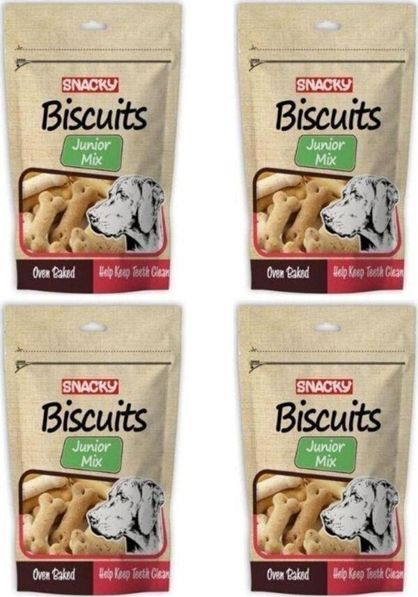 Snacky Junior Mix Köpek Bisküvisi 200 Gr X 4 Adet - Image 1