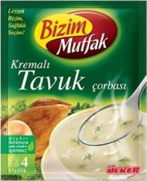 4'lü Bizim Mutfak Hazır Kremalı Tavuk Çorba 62 Gr. 6471-6 - Image 1