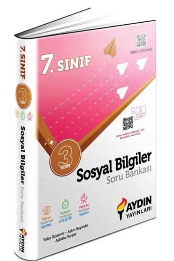 7. Sınıf Sosyal Bilgiler Üç Adım Soru Bankası Aydın Yayınları - Aydın Yayınları - Image 1