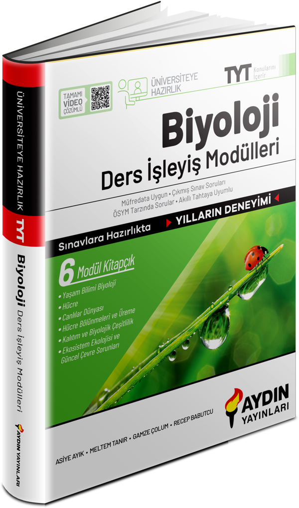 Aydın Yayınları Üniversiteye Hazırlık TYT Biyoloji Ders İşleyiş Modülleri - Aydın Yayınları - Image 1