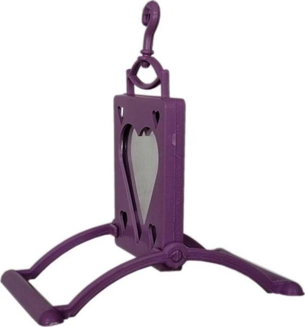 EvimShopping CLZ205 Kalp Şekilli Aynalı Kuş Salıncağı 10 cm - Image 1