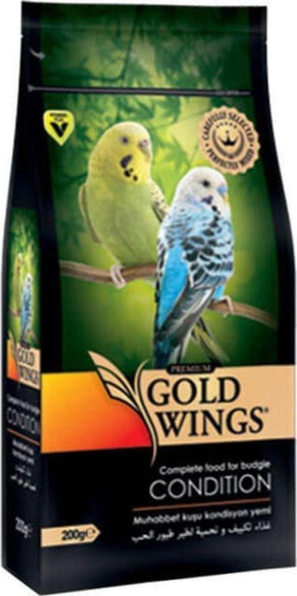 Gold Wings Premium Gold Wings Kızıştırıcı Muhabbet Kuşu Kondisyon Yemi 200 Gr - Image 1