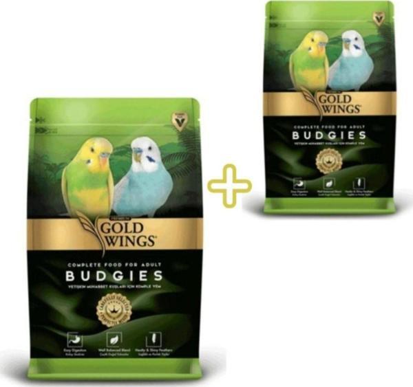 Gold Wings Premium Muhabbet Yemi 2 Kg+ Quik Meyveli Muhabbet Krakeri Hediyeli - Image 1