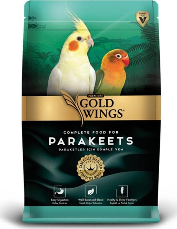 Gold Wings Premium Paraket Sultan Cennet Papağanı Yemi 1 kg - Image 1