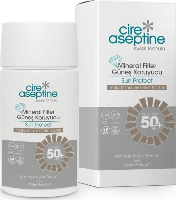 Cire Aseptine Mineral Filtreli Güneş kremi Yaşlanma ve Leke 50 SPF 50 ml - Image 1
