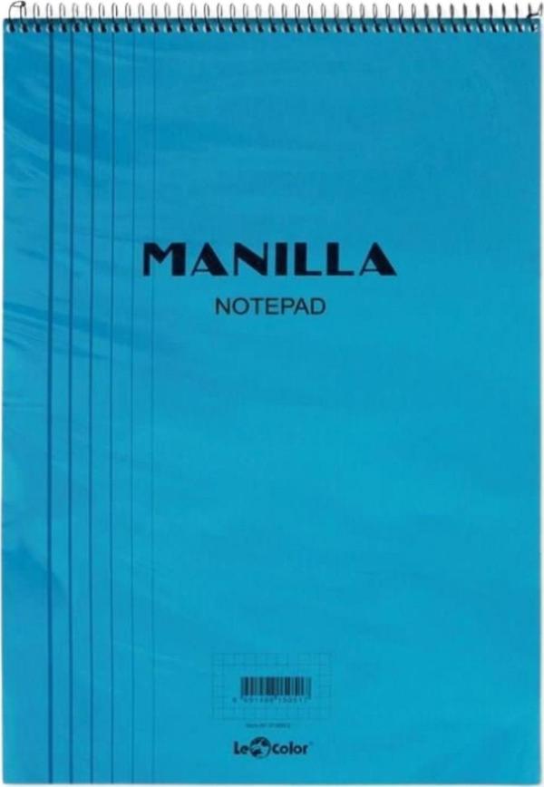 Manilla Ofis Bloknot A5 Kareli Mavi - Image 1