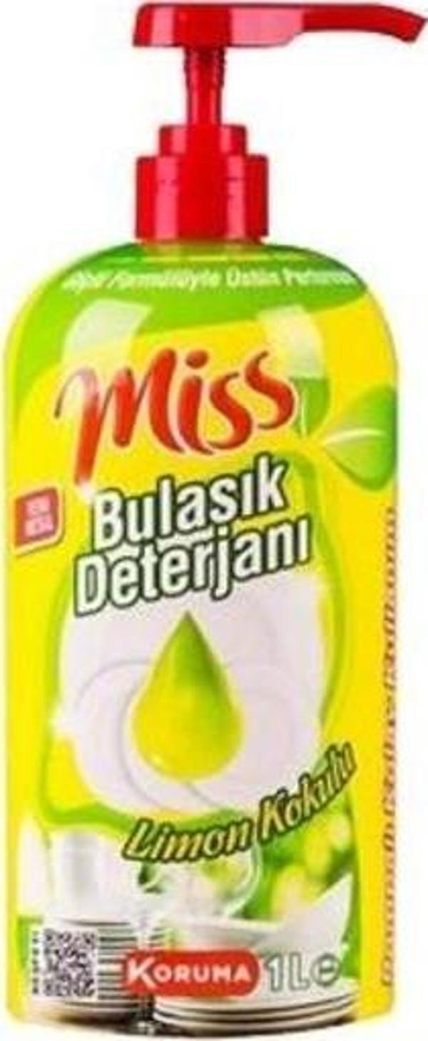Miss Sıvı Bulaşık Deterjanı 1 Lt. Limon (4'lü) - Image 1