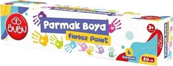 Bubu Parmak Boyası Fosforlu 6 Renk x 20 ml - Image 1