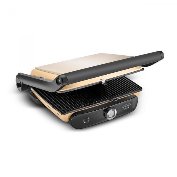 Karaca Gastro Grill Glass Premium 6 Dilim Kapasiteli Döküm Tost Makinesi Mineral Gold 2400W - Image 1