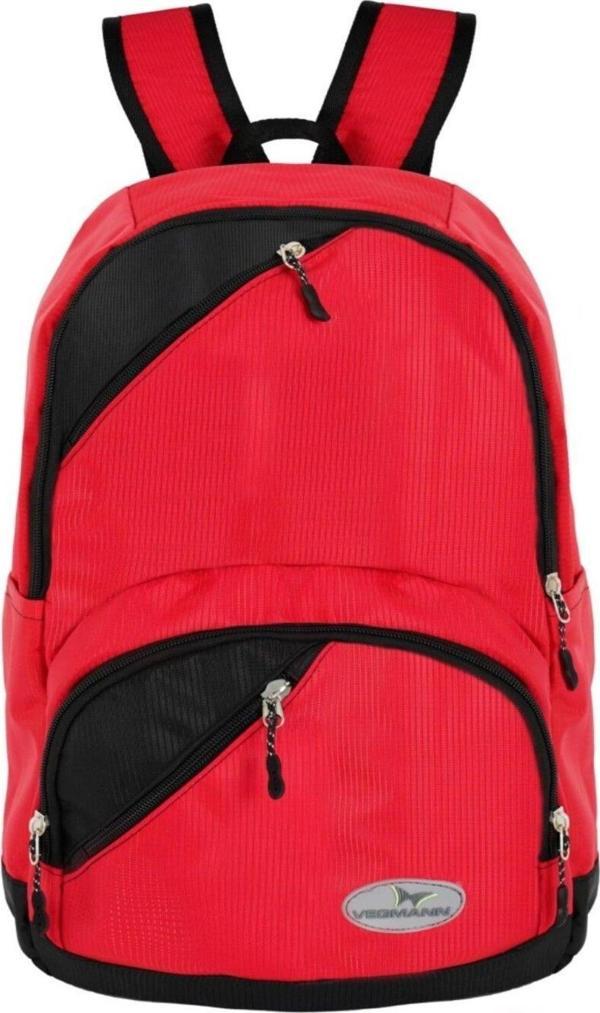 Vegmann Orion Unisex Kırmızı Günlük Okul Sırt Çantası - Image 1
