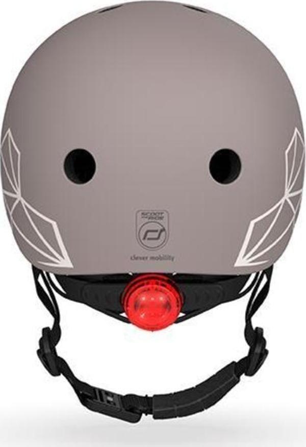 Scoot and Ride Lifestyle Bebek Kaskı XXS-S Brown Lines 181206-96563 - Image 1