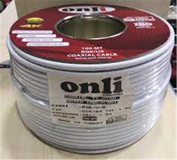 Onli RG6-U6 80 Tel 1,02 CCS-AL 100 metre Anten Uydu Kablosu - Image 1