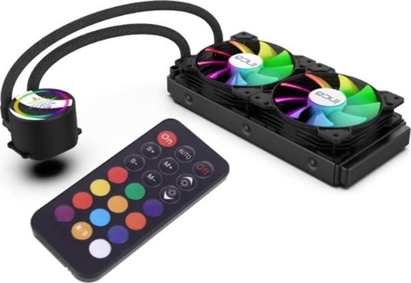 Inca ISS-02XN Intel-amd 2X120MM Argb LED Fanlı Am5 Control Remote Cpu Liquid Cooler - Image 1