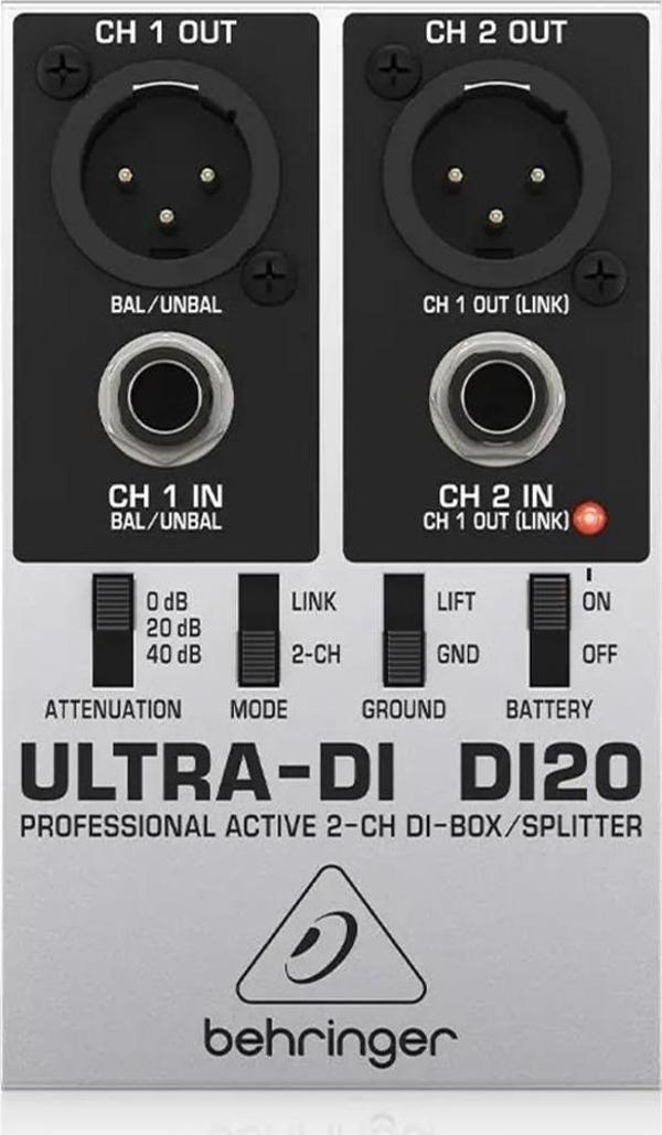 Behringer Di20 Iki Kanal Aktif DI Box - Image 1