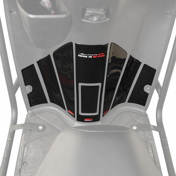 GP Kompozit Honda Activa 125 2023-2024 Uyumlu Tank Pad Seti Karbon - Image 1