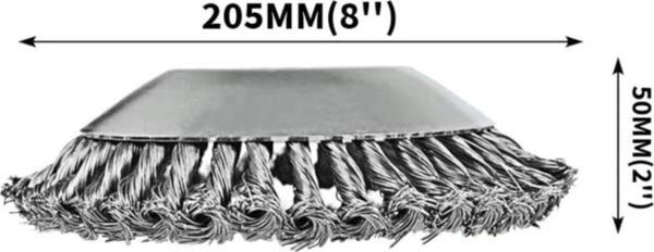 İtal Tırpan Başlığı Kıyı Temizleme Çelik Telli Universal 20 cm - Image 1